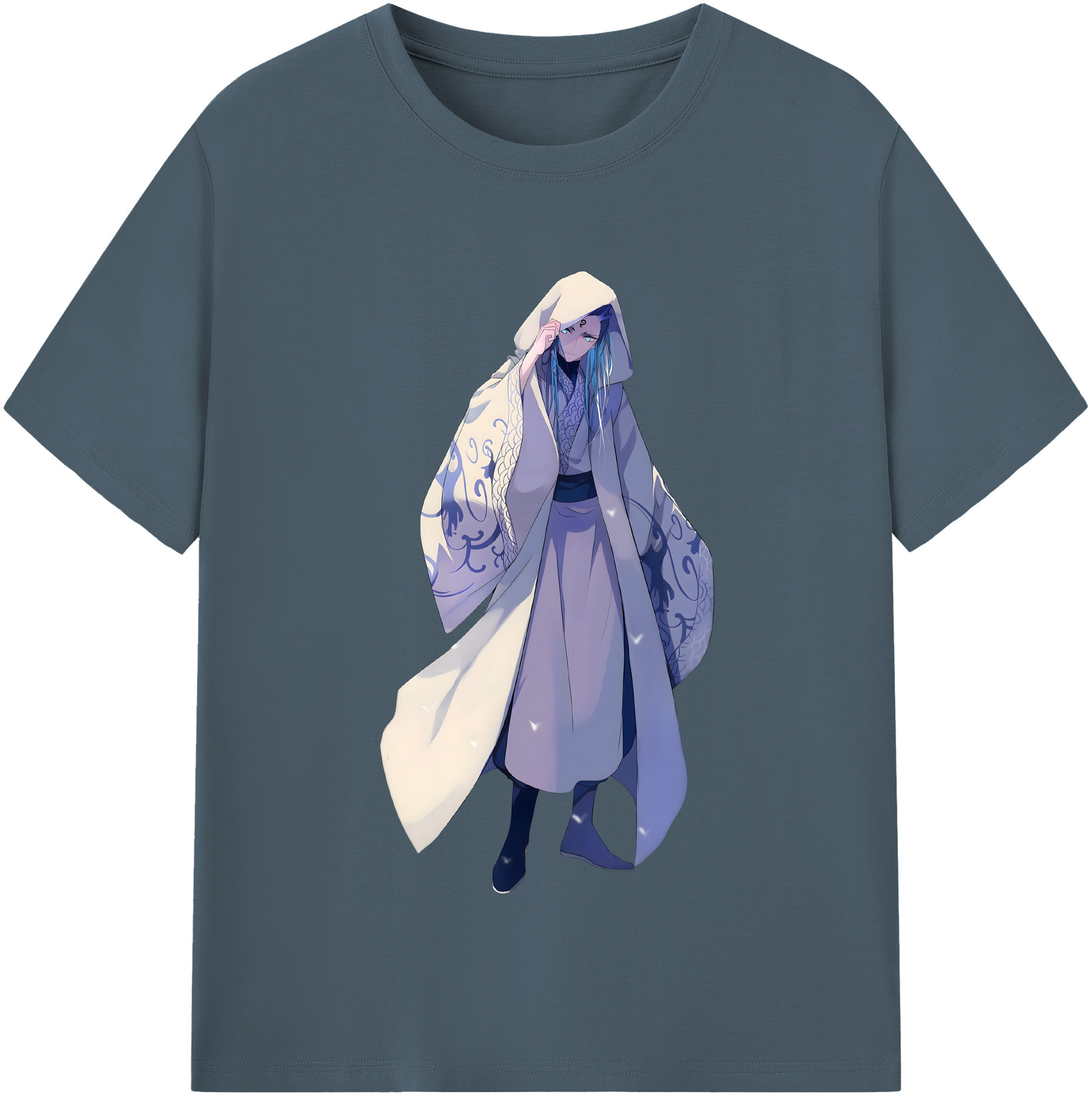 （画像用） Ne Zha 2 ナタ 魔童の大暴れ 綿100％半袖Tシャツ（フロントプリント）